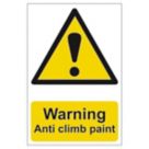 'Warning Anti-Climb Paint' Sign 297mm x 210mm