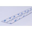 Splashwall Jointing Plate Matt Aluminium 600mm x 4mm