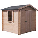 Shire Danbury 8' x 8' (Nominal) Apex Timber Log Cabin