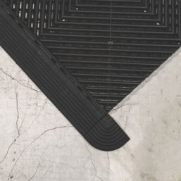 Swisstrax Ribtrax Pro Corner Jet Black 63mm x 63mm 4 Pack