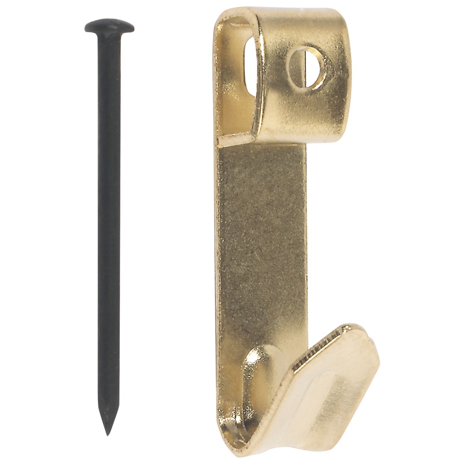 Essentials Picture Hooks Long Brassed 100 Pack (16510)
