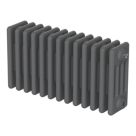 Flomasta 300mm x 605mm 1768BTU Anthracite Horizontal 4 Column Radiator