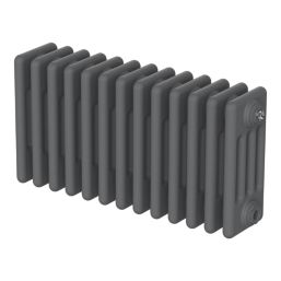 Flomasta 300mm x 605mm 1768BTU Anthracite Horizontal 4 Column Radiator