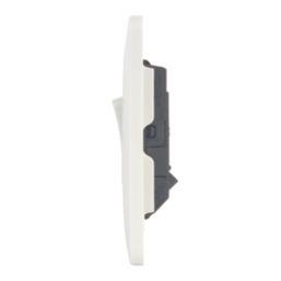 Hager Sollysta WMPS22 10AX 2-Gang 2-Way Light Switch  White