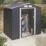 Rowlinson Trentvale 6' 6" x 3' 6" (Nominal) Apex Metal Shed Dark Grey