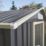 Rowlinson Trentvale 6' 6" x 3' 6" (Nominal) Apex Metal Shed Dark Grey