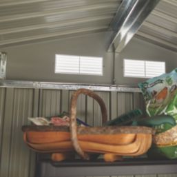 Rowlinson Trentvale 6' 6" x 3' 6" (Nominal) Apex Metal Shed Dark Grey