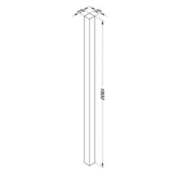 Forest Natural Timber Fence Posts 75mm x 75mm x 1800mm 4 Pack