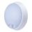 Luceco Eco Indoor & Outdoor Round LED Bulkhead With PIR Sensor Black / White 10W 700lm