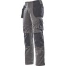 Mascot Kassel Unique Work Trousers Dark Anthracite/Black 32.5" W 30" L