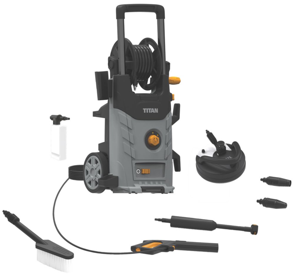 Titan ttb669prw 130bar electric deals pressure washer 1.8 kw 240v