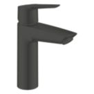 Grohe Quickfix Start Matt Black 192mm Standard Lever Mono Basin Mixer Tap  With Clicker Waste