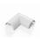 D-Line White Micro+ Trunking Flat Bends 20mm x 10mm 2 Pack