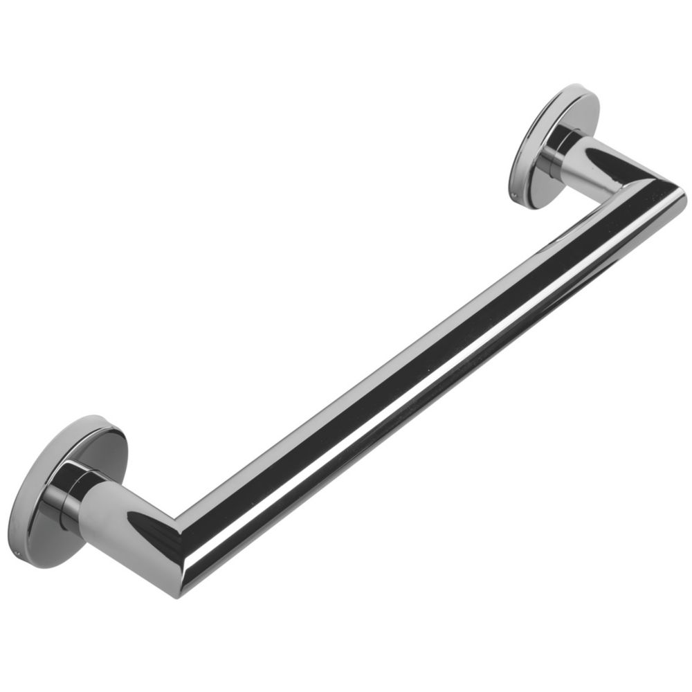 Croydex Straight Household Grab Bar Chrome 450mm - Screwfix