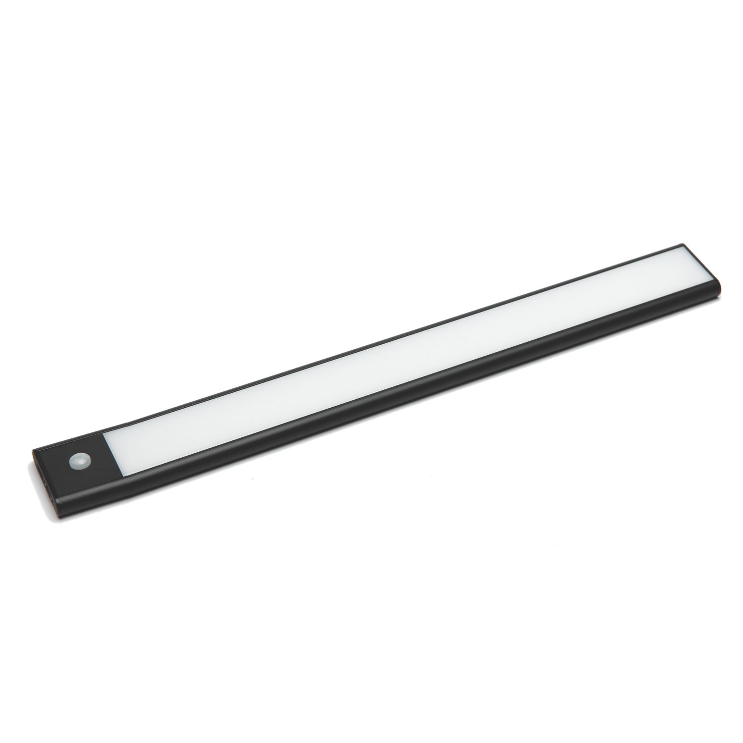 VEW Bar 350mm Rechargeable Battery-Powered LED Cabinet Light Black with PIR Sensor 230lm (165TW)