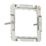 Knightsbridge Curved Edge 2-Module Grid Frame