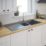 1.5 Bowl Plastic & Resin Kitchen Sink & Drainer Grey Reversible 1000 x 500mm