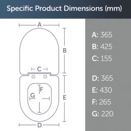 Ideal Standard Tempo Soft-Close Toilet Seat Plastic White