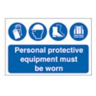Essentials  "PPE Must Be Worn" Sign 610mm x 1220mm