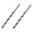 Straight Shank  Brad Point Wood Drill Bits 3mm x 61mm 2 Pack