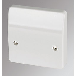 MK Logic Plus 45A Unswitched Cooker Outlet Plate  White