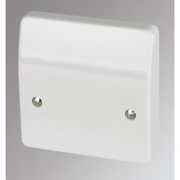 MK Logic Plus 45A Unswitched Cooker Outlet Plate  White