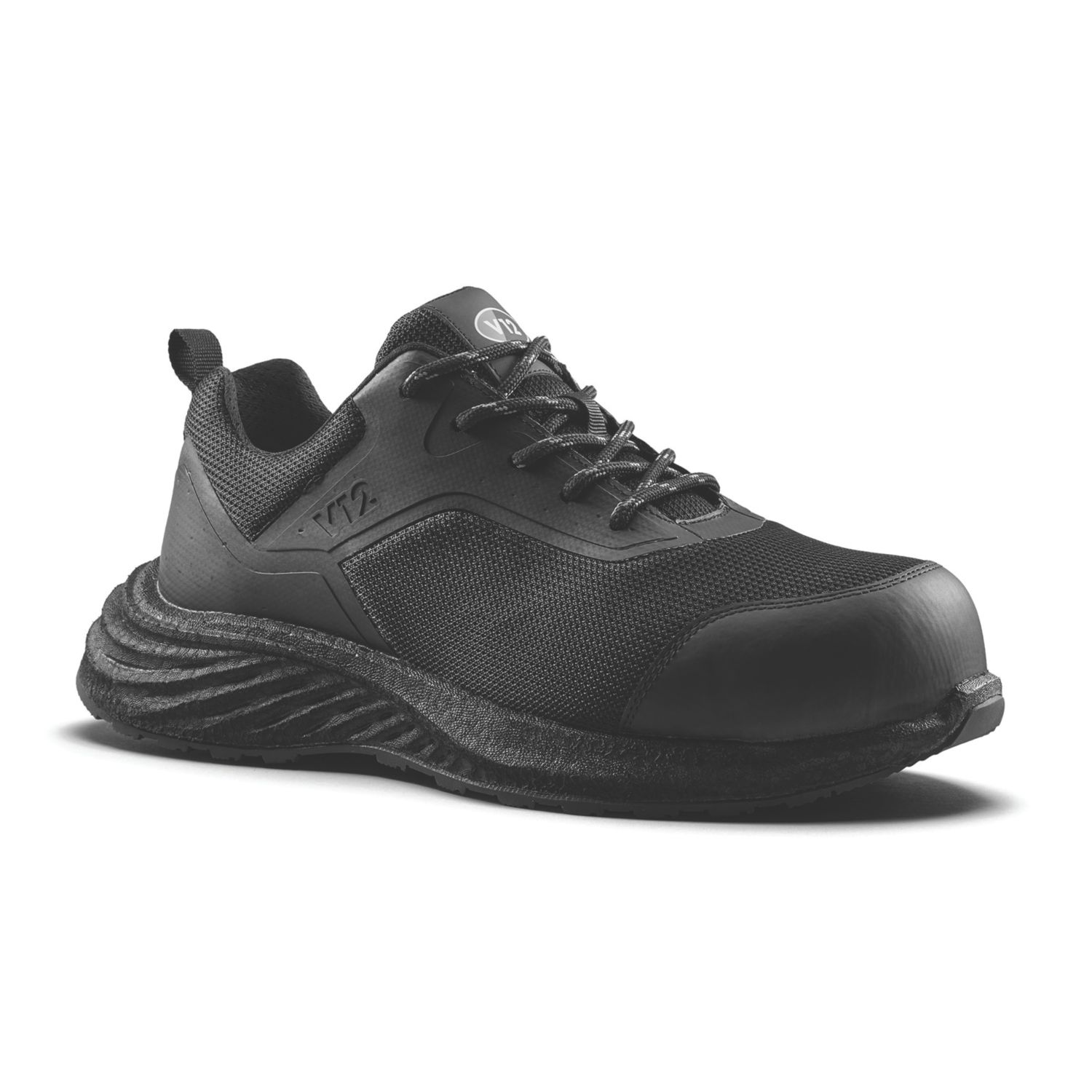 V12 Footwear Comet Size 10.5 Black Safety Trainers (166AU)