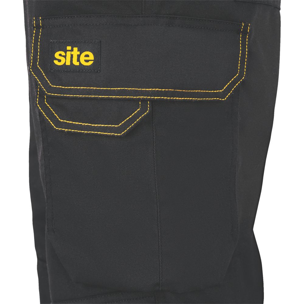 Site Heyward Womens Trousers Black Size 12 31 L - Screwfix