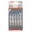 Bosch  T118EFS Sheet Stainless Steel Jigsaw Blades 83mm 5 Pack