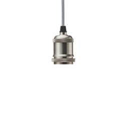 Knightsbridge  Vintage Style 5-Light Pendant Brushed Chrome