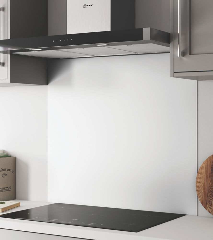 Wilsonart  Glacier White / Neptune Blue Wide Hob Splashback 900mm x 800mm x 4mm