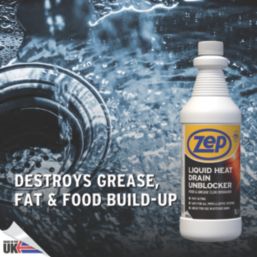 Zep   Liquid Heat Drain Unblocker 1Ltr