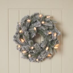 Octanis 500mm Indoor LED Pre Lit Artificial Christmas Wreath