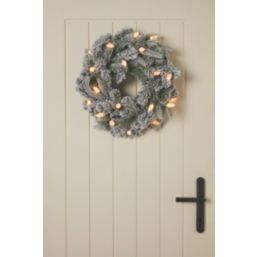 Octanis 500mm Indoor LED Pre Lit Artificial Christmas Wreath