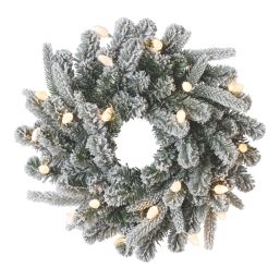 Octanis 500mm Indoor LED Pre Lit Artificial Christmas Wreath
