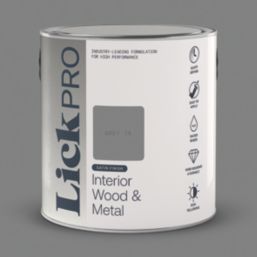LickPro 2.5Ltr Grey 15 Satin Water-Based Trim Paint