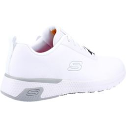 Skechers Marsing Gmina Metal Free Womens  Non Safety Shoes White Size 8