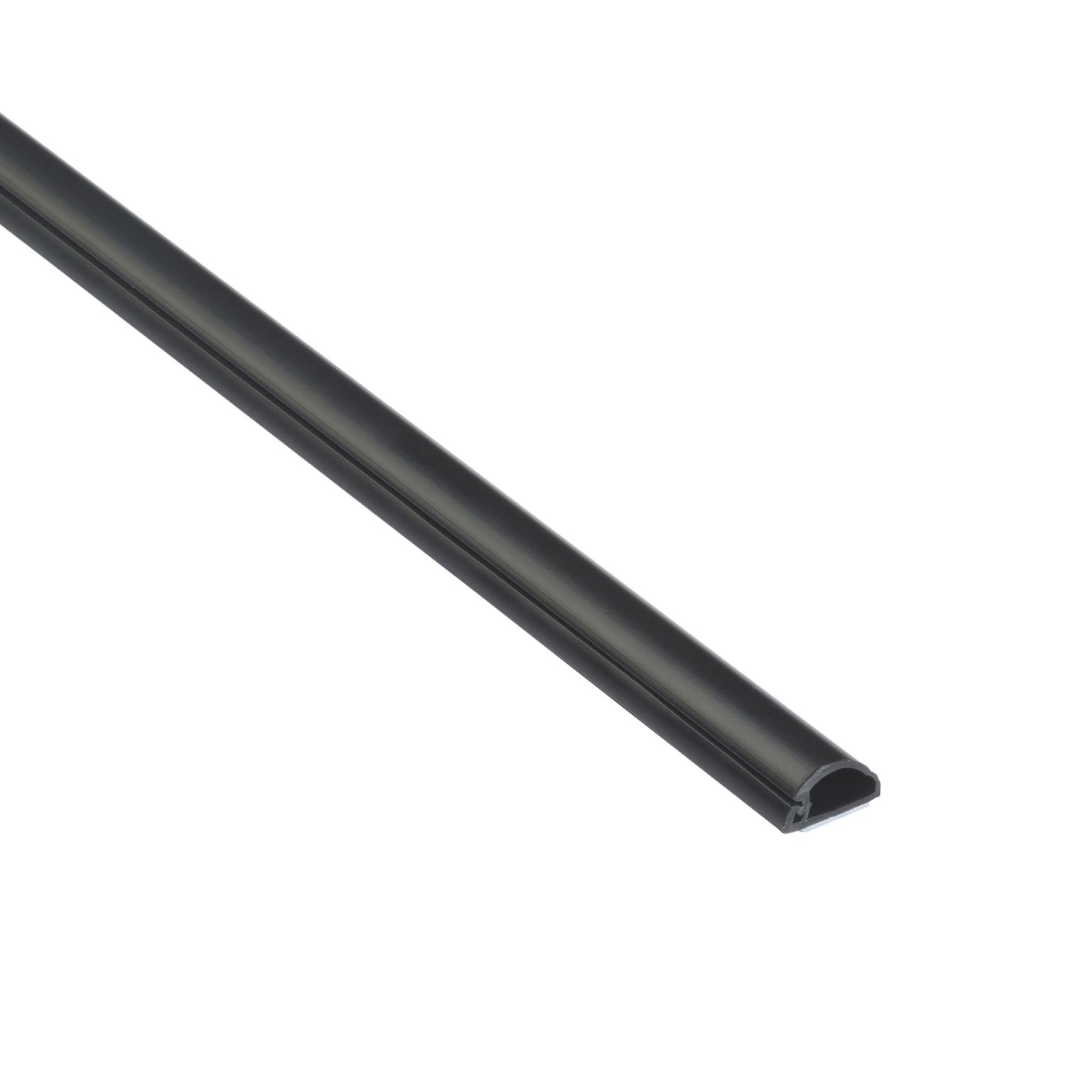 D-Line PVC Black Micro Trunking 16mm x 8mm x 2m (166RA)