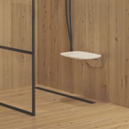 ETAL Wall Mounted Fold Down Shower Seat White