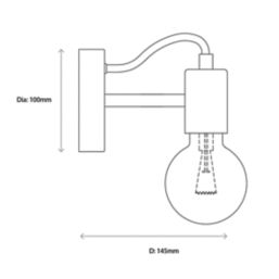 Quay Design Toby Wall Light Soft Gold