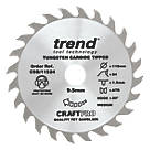 Trend CraftPro CSB/11524 Wood Thin Kerf Combination Circular Saw Blade for Cordless Saws 115mm x 9.5mm 24T