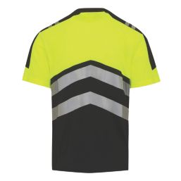 Regatta Hi-Vis XPro Short Sleeve T-Shirt Black/Yellow Medium 40" Chest