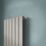 Flomasta  1500mm x 433mm 2607BTU Silver Vertical Designer Radiator