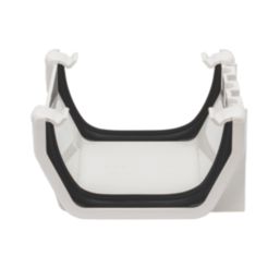 FloPlast  uPVC Square Union Bracket White 114mm