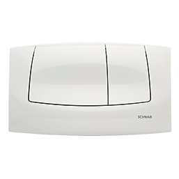 Fluidmaster Schwab Onda 227693 Dual-Flush Flushing Plate White