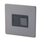 LAP  13A Switched Fused Spur  Slate-Effect with Black Inserts