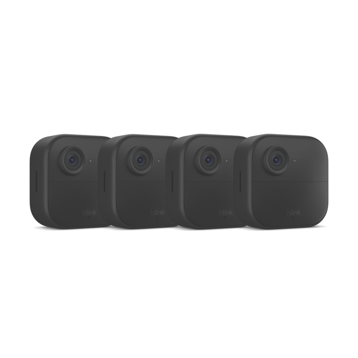 Blink Outdoor 4 Battery-Powered Black Wireless 1080p Indoor & Outdoor Square Smart Cameras 4 Pack (167AV)