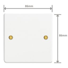 Varilight  1-Gang Blanking Plate Chalk White