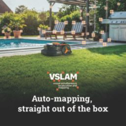 Worx 20V 4.0Ah Li-Ion PowerShare Brushless Cordless 18cm WR305E Vision Cloud Landroid  Robotic Lawn Mower