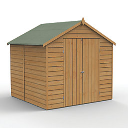 Forest  7' x 7' (Nominal) Apex Shiplap T&G Timber Shed with Base